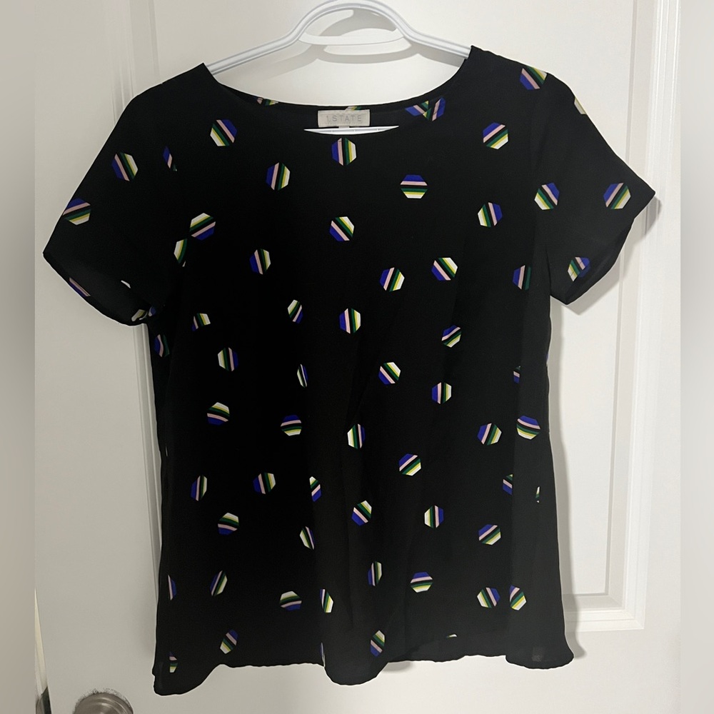 1. STATE Black Blouse